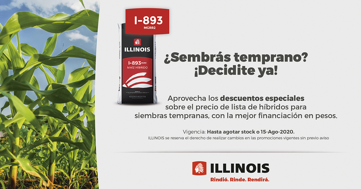 Sem_Illinois's tweet photo. 📣 Aprovechá esta oportunidad!  
#Maíz #híbridos #I893 🌽 https://t.co/6wIbFBUhVj