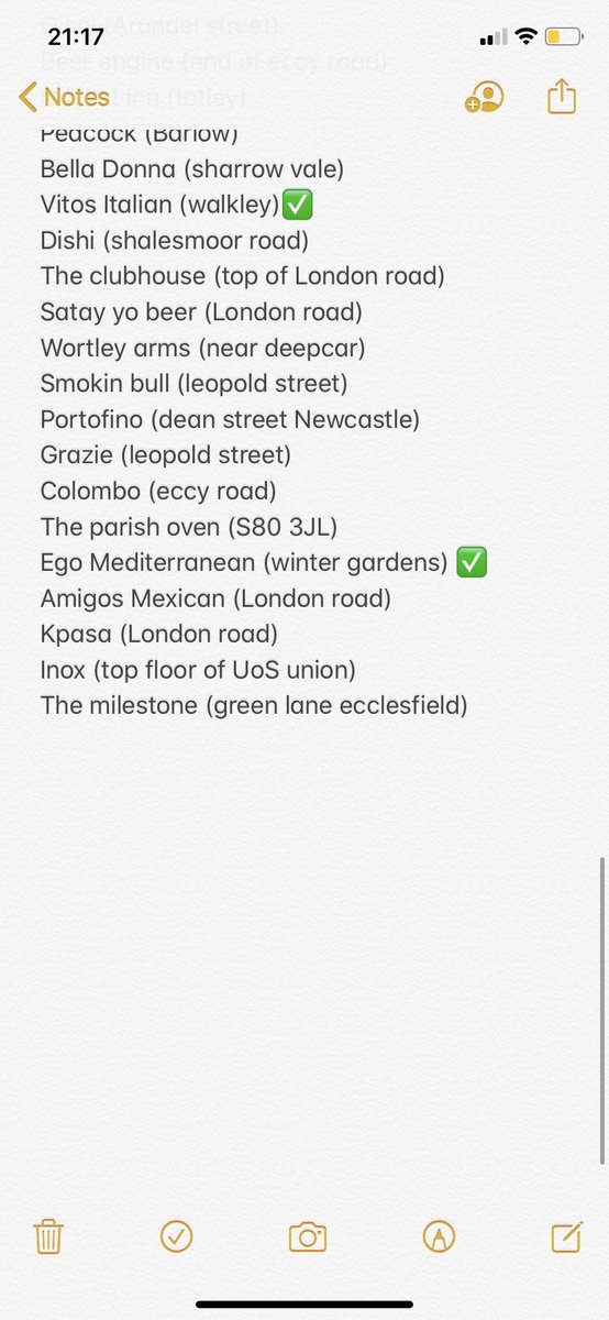 charl_sabina's tweet photo. Made a note of some sexy looking independent restaurants to try now we’ve all been released in the wild again. Thought I’d share for anyone struggling for ideas!! (Mostly S Yorks. But some in Newcastle &amp; Liverpool too) https://t.co/xjJfw7znyx