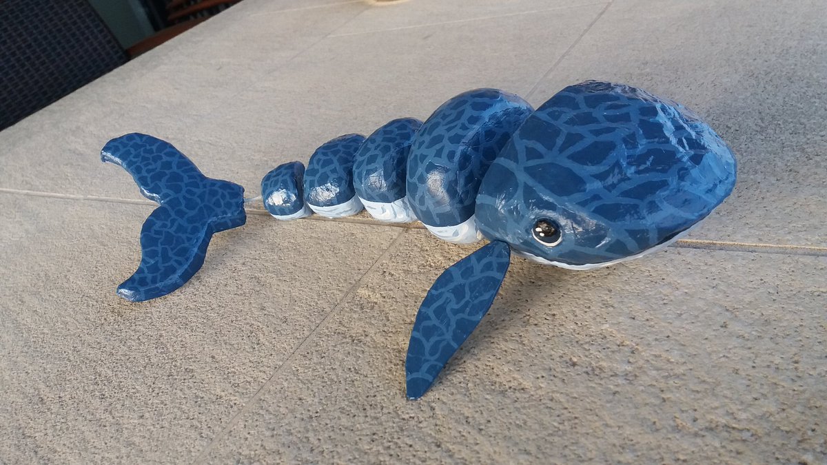 kathzeee's tweet photo. 🐋🌿Here it is! :) I finished the whale from the @coldplay daddy music video. It was much work but also so much fun! It was originally made by @BrunskillGrimes ! So it's also fanart for them! :) hope u like it! ♡ Thank you Coldplay for everything u do! ♡ 🌿🐋 https://t.co/CBdXRIgbEs