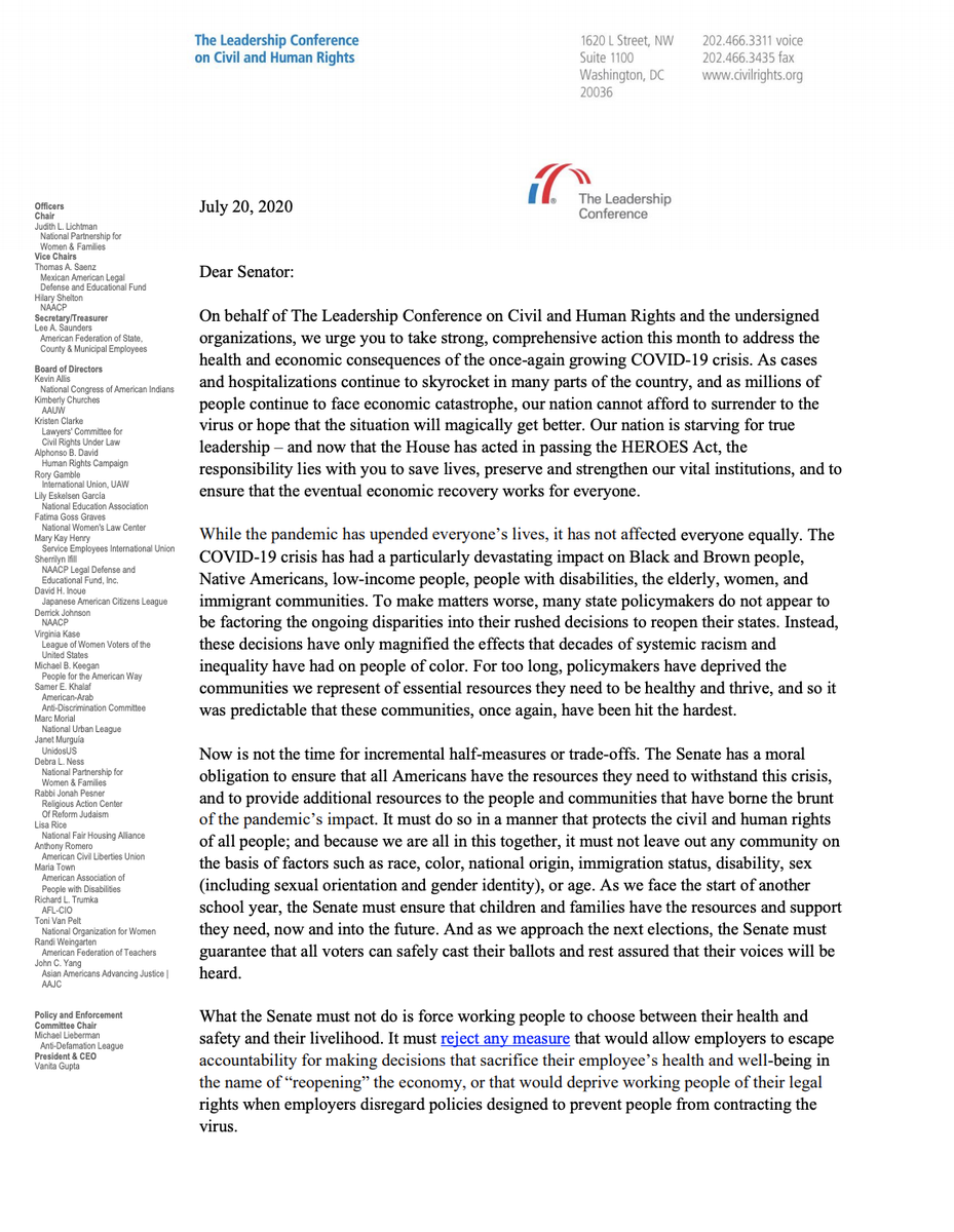 Screenshot of page 1 of our letter. The full text is available at the link in the original tweet.