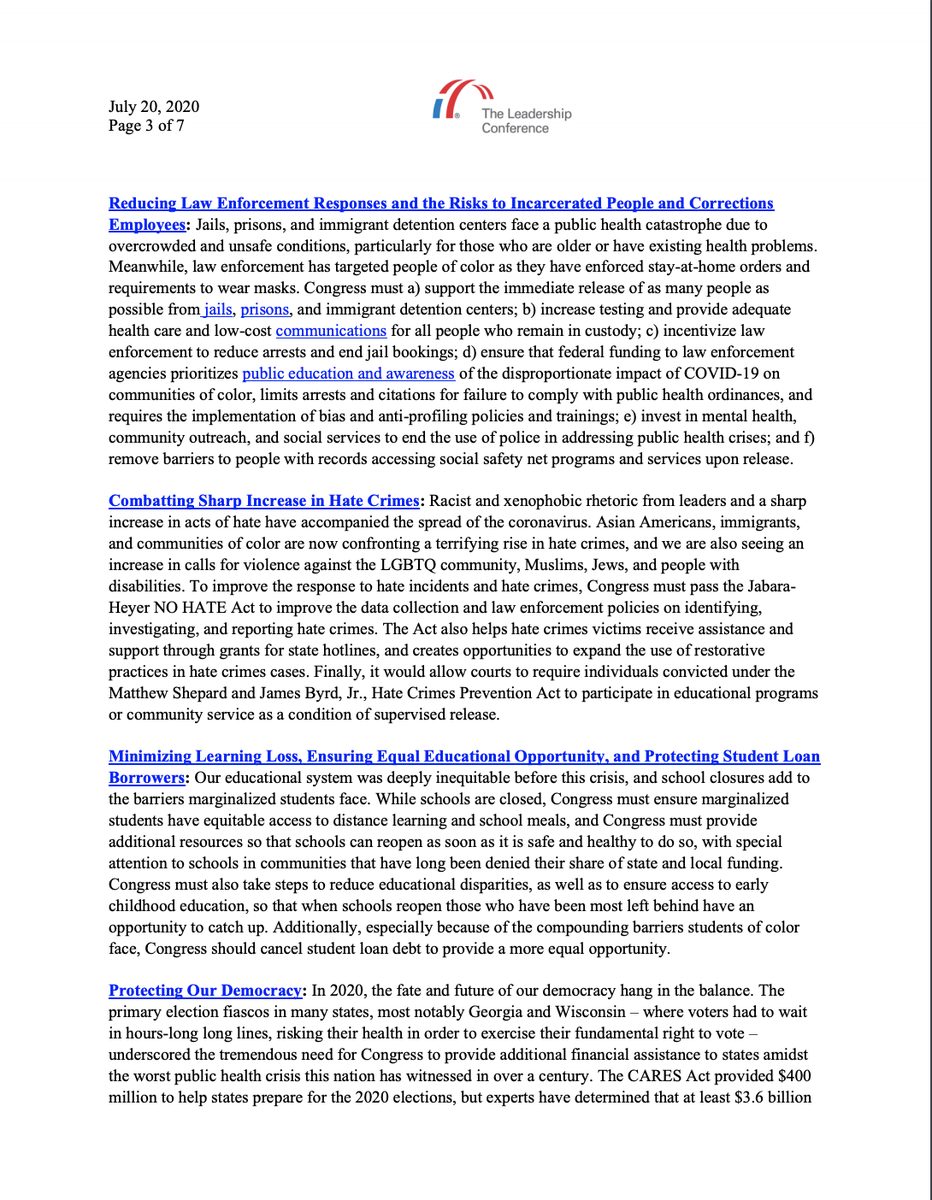 Screenshot of page 3 of our letter. The full text is available at the link in the original tweet.