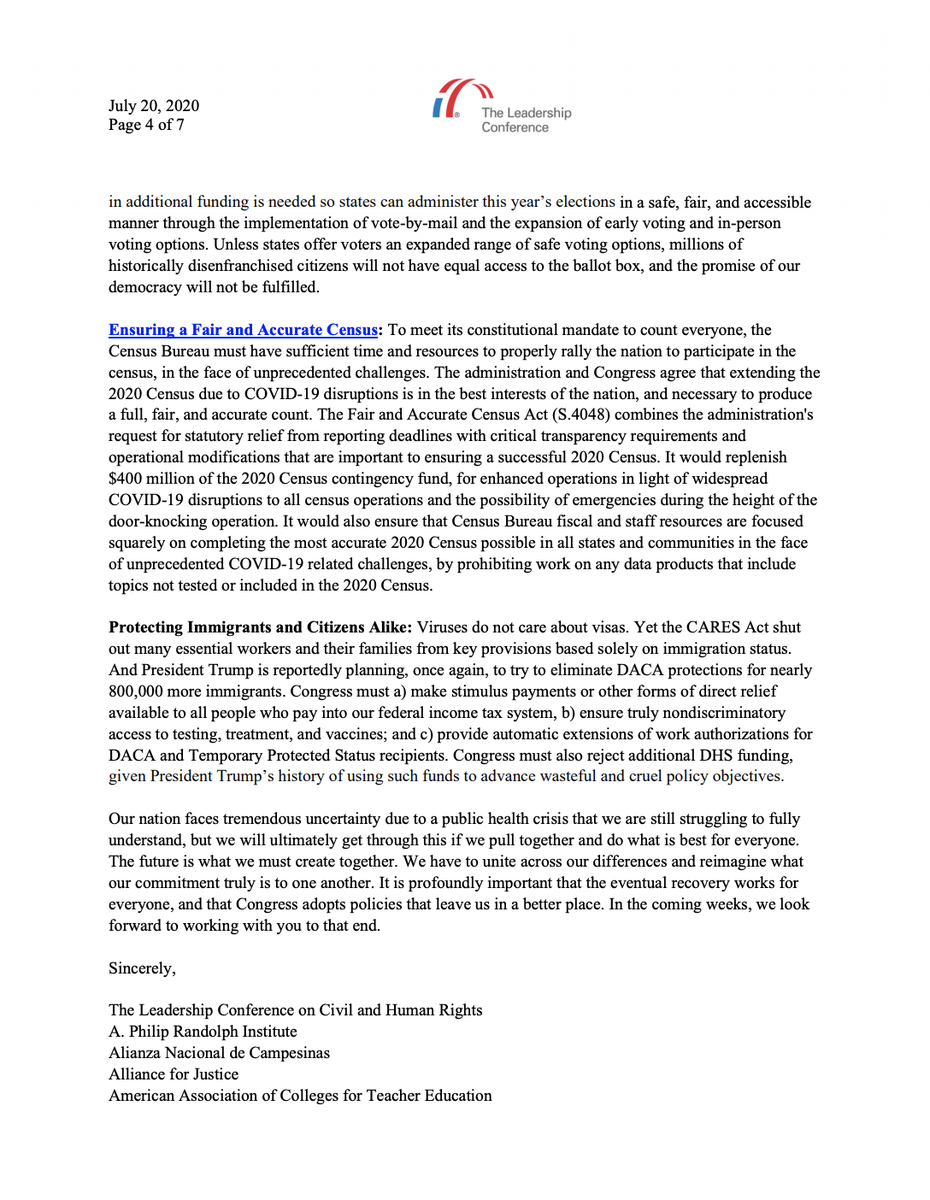 Screenshot of page 4 of our letter. The full text is available at the link in the original tweet.