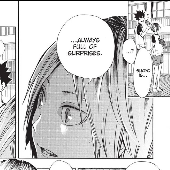 Kenma realizing how much they love volleyball, and how interesting it is to them, a slideshow 