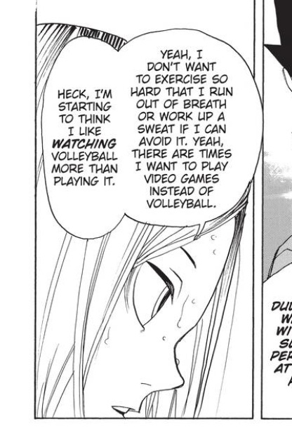 Kenma realizing how much they love volleyball, and how interesting it is to them, a slideshow 