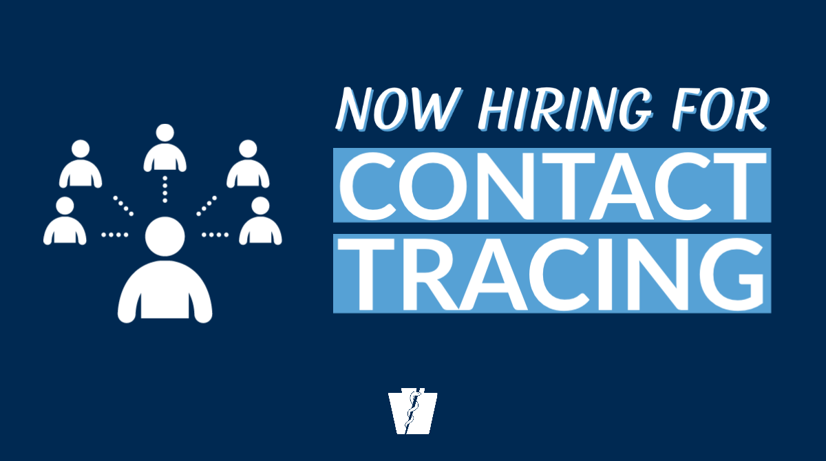 PAHealthDept's tweet photo. Contact Tracing Field Managers are being hired for regions across the state! 

If you're interested in coordinating and leading #COVID19 contract tracing efforts in PA, view the locations, job duties and qualifications and apply today: https://t.co/kmNxosvzYu https://t.co/ix2DYEOlNl