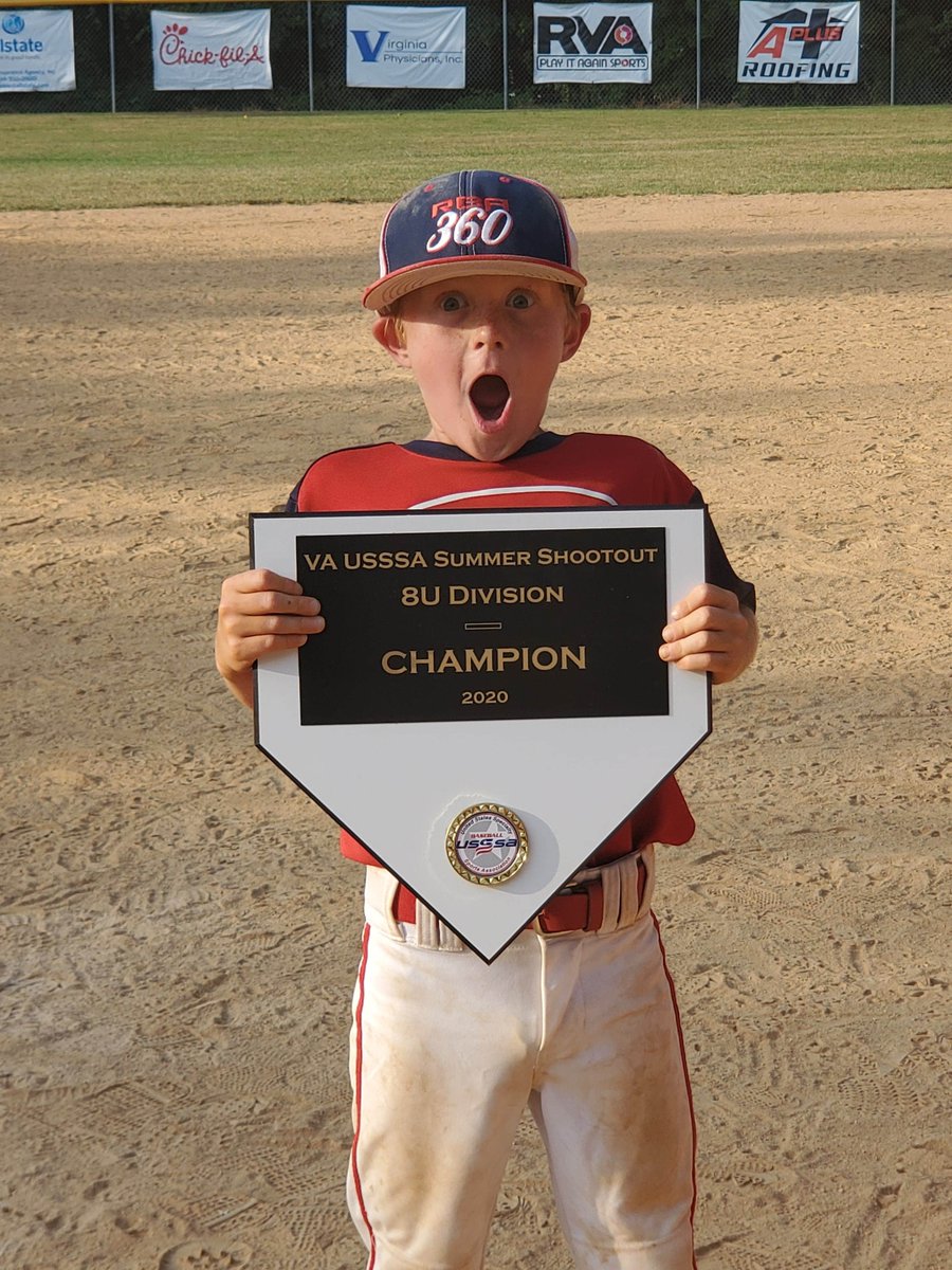 rba360baseball's tweet photo. Congratulations to the @rba360baseball 8U baseball team for winning the Summer Shootout this weekend #champions #RVA #baseball https://t.co/2aHF758Yia