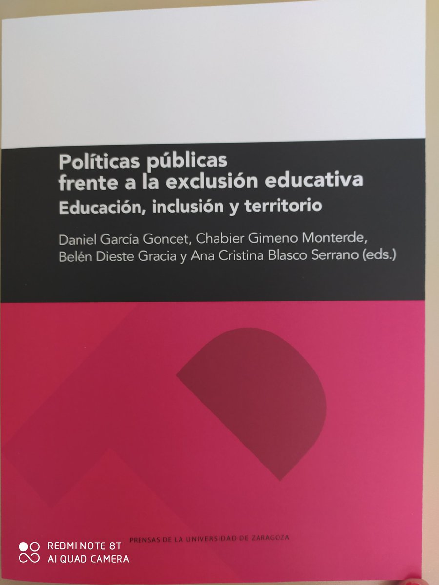 AnaCrisEduca's tweet photo. Novedad PUZ: "Políticas públicas frente a la exclusión educativa.Educación, inclusión y territorio", Daniel García Goncet, Chabier Gimeno Monterde, Belén Dieste Gracia y Ana Cristina Blasco Serrano (eds.) @MIUI| https://t.co/V4baknGoEN https://t.co/4FGgx69xb7