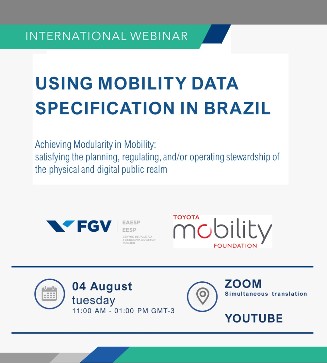 cepesp's tweet photo. Como compartilhar dados de serviços de mobilidade para melhorar e integrar planejamento e operação do espaço público é o tema do debate organizado pela FGV Cepesp e pela Toyota Mobility Foundation (@ToyotaMobFdn). Dia 4/8, às 11h.
Inscreva-se: https: //evento.fgv.br/MDSinbrazil https://t.co/CB5wqezrlO