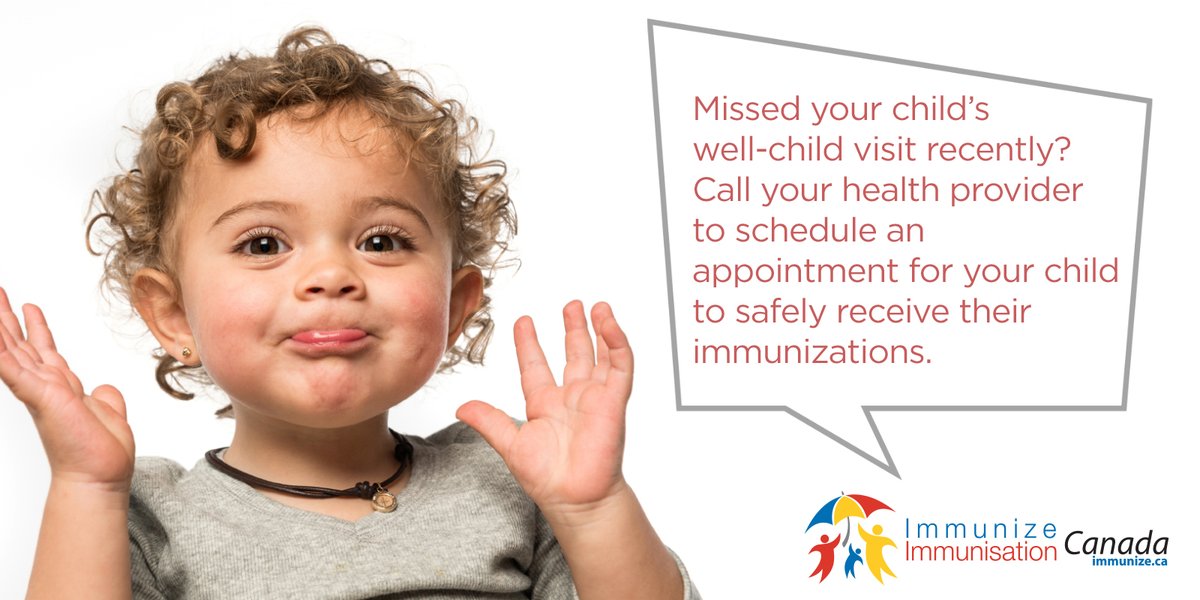 ImmunizedotCa's tweet photo. Missed your child’s well-child visit recently? Call your health provider to schedule an appointment for your child to safely receive their immunizations.
https://t.co/T7jDIMMSvH #VaccinesWork #ImmunizationSuccess https://t.co/od34vftw3x