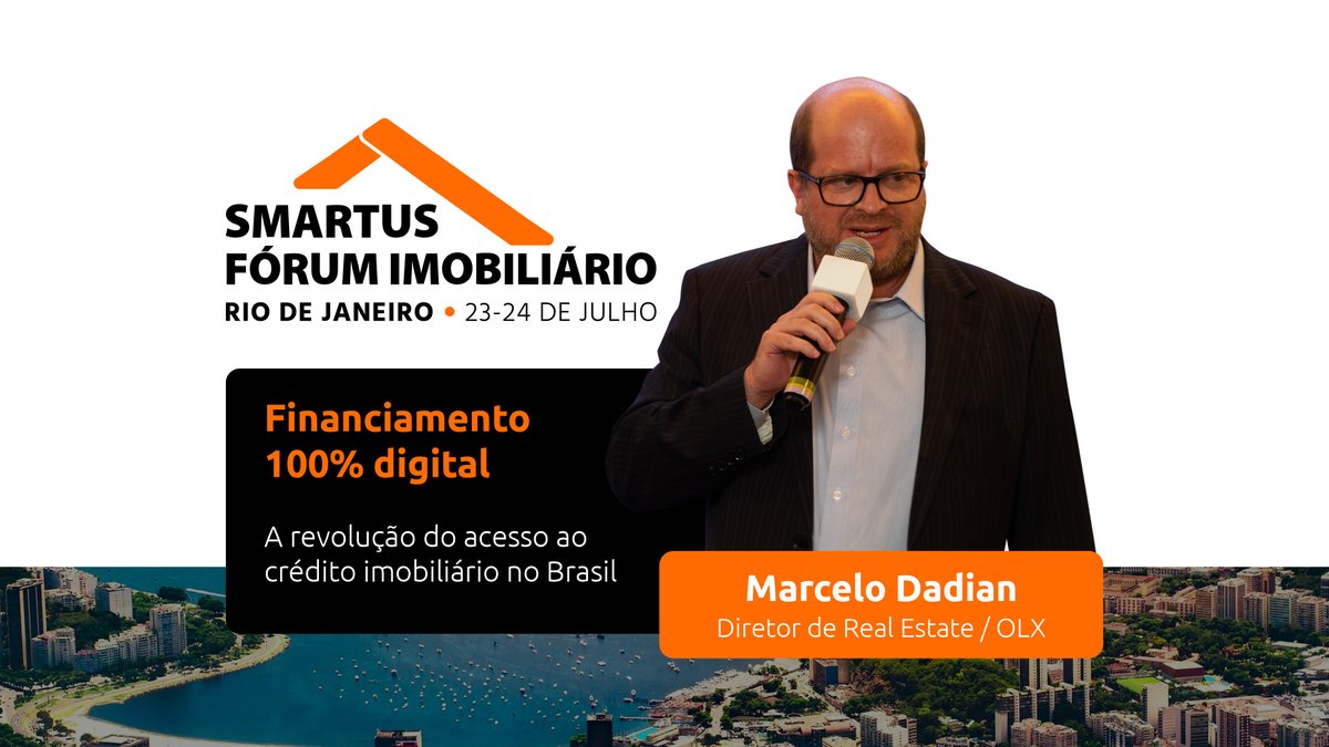 smartusbr's tweet photo. Marcelo Dadian, diretor de real estate da OLX, apresentará as oportunidades que surgem ao mercado imobiliário a partir do modelo de parecia entre OLX e Bradesco. Inscreva-se e participe gratuitamente: https://t.co/X7JIz9XH9E #smartus #rj #riodejaneiro #evento #online #brasil https://t.co/jv7l1M9M2D
