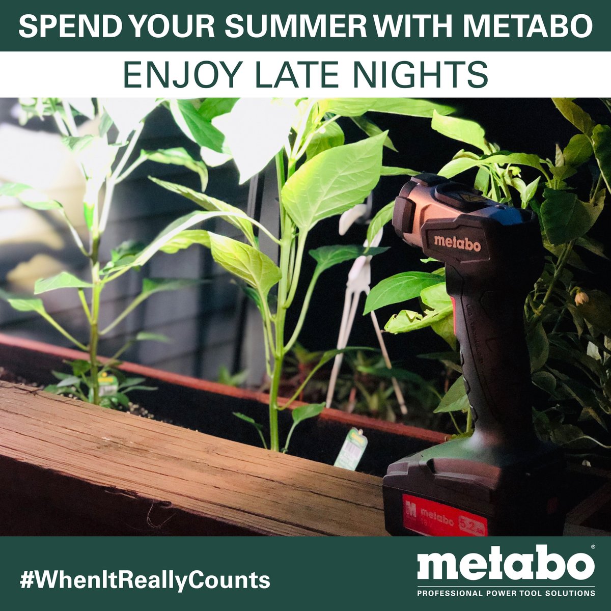 MetaboNAmerica's tweet photo. Enjoy late nights with the #Metabo ULA 14.4-18 18V LED Flashlight. 12 position head. 280 Lumens. Bright, consistent, white light. https://t.co/VYBT46LSOJ
Want a chance to WIN this light? To enter, fill out this short 5-minute survey: https://t.co/djyaXAnq2K #whenitreallycounts https://t.co/m2Pp9aFTgQ