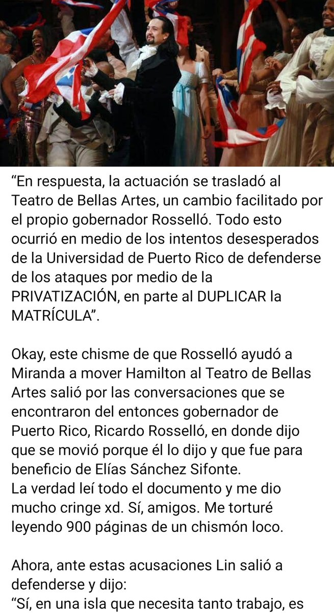 Aqui el thread sobre PROMESA y la difamación hacia Lin