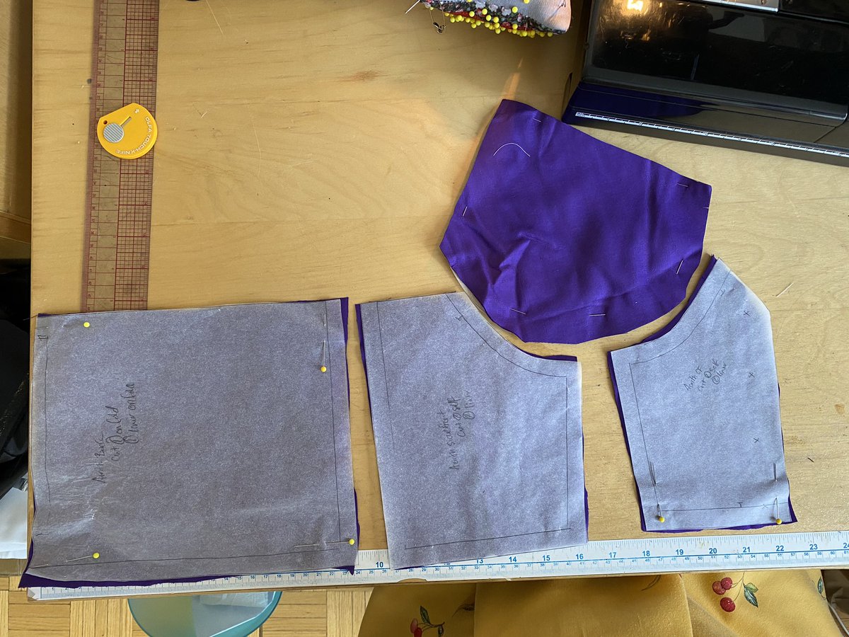 I appoligies for not following up on this!I am sewing the dress tonight! First up the mock up. You only need to fit the bodice of the dress as the skirt is just a gathered rectangle. (But breast cup was cut upside down just to fit the pieces better)