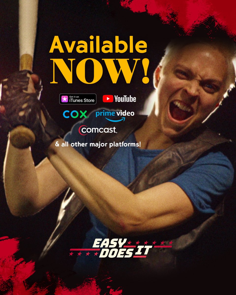 #Rent or #buy the #action #adventure of the #summer! 😎⚾️💥easydoesitmovie.com/watch
Available now! 
Also in select theaters 🎥 nationwide: easydoesitmovie.com/theaters

#EasyDoesIt #OnDemand #Baseball #OwnIt #WatchThis #BlueEyes