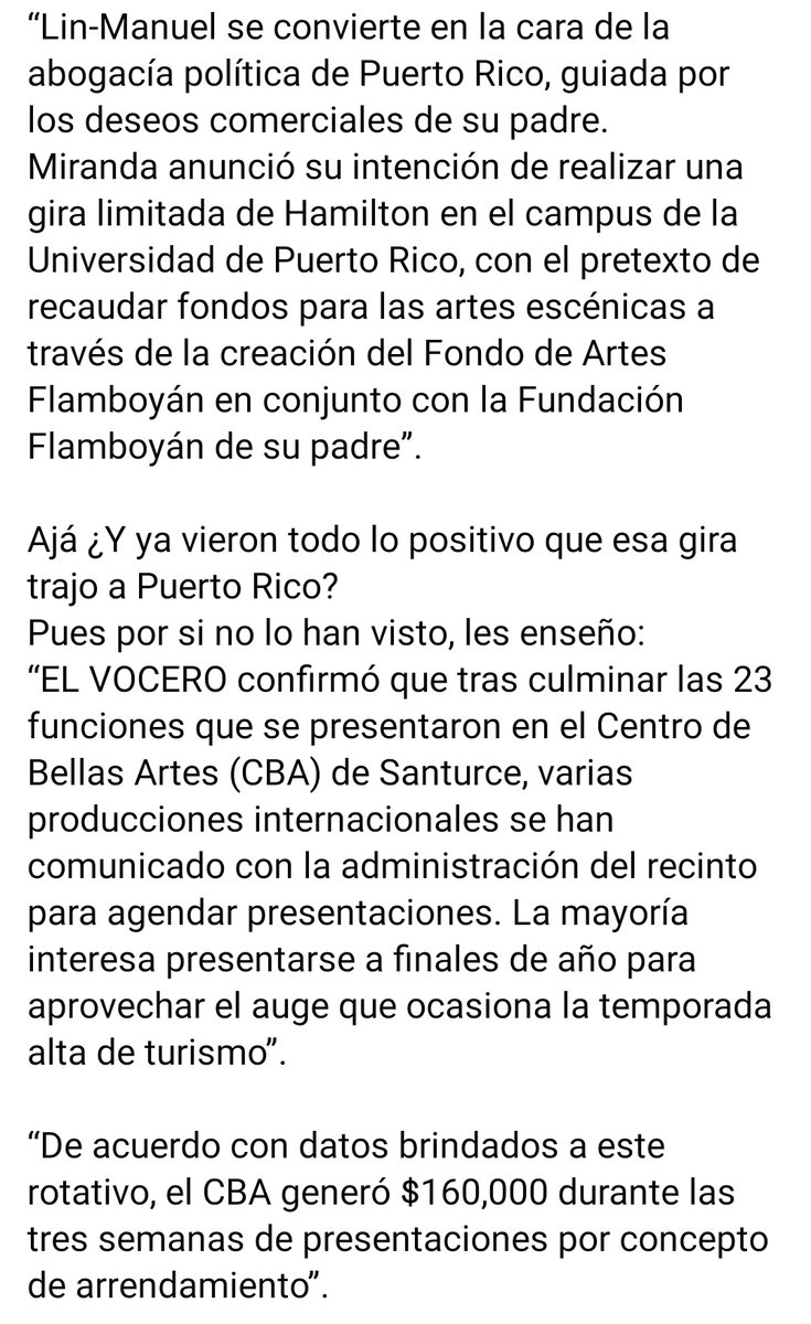 Aqui el thread sobre PROMESA y la difamación hacia Lin