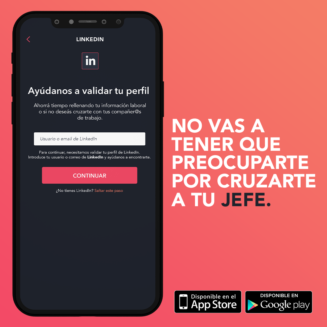 SelberApp's tweet photo. No te preocupes por encontrarte a tu jefe en una app de citas, con Selber no te encontrarás con nadie de tu oficina. Seleccionamos tus candidatos de forma inteligente, así que vos solo seguí deslizando. #SelberApp #BuenosAires #App #Design #Citas #AppDeCitas https://t.co/klu4hEfJeo