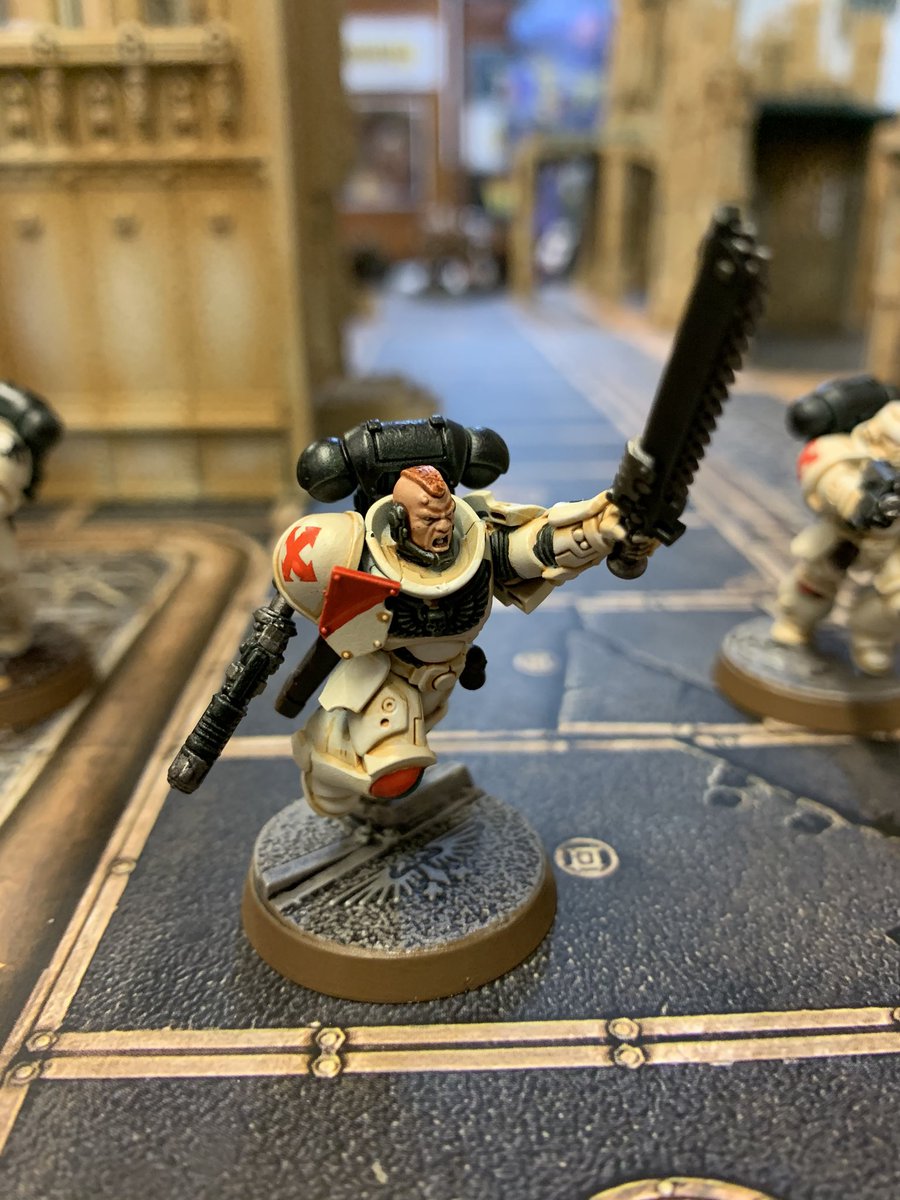 AsgardWargames's tweet photo. #Indomitus Assault Intercessors finished (well half of them!) so close to finishing! #AngelsofAbsolution #New40k #PaintingWarhammer #Warmongers #WarhammerCommunity https://t.co/kSHGf7f0fm