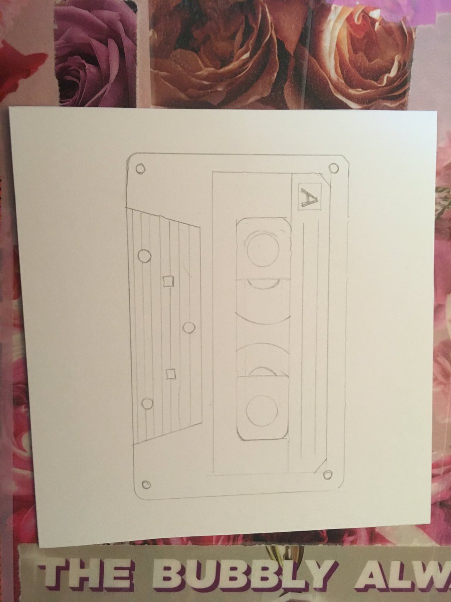 cap_bartholomew's tweet image. Working on cassette tape for my Retro Tech Series! I might do several of these in different retro color schemes. #ArtistOnTwitter #workinprogresss #art