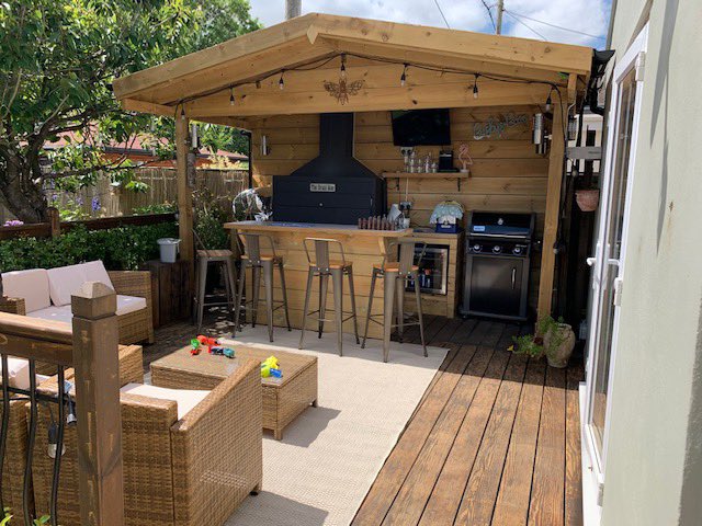 TheBraaiMan's tweet photo. Outdoor kitchen goals right there. Every household should have one! All that’s needed now is the fire lighting and the beers opening🍻

This looks inviting whatever time of day! https://t.co/0eQA9AmuDc