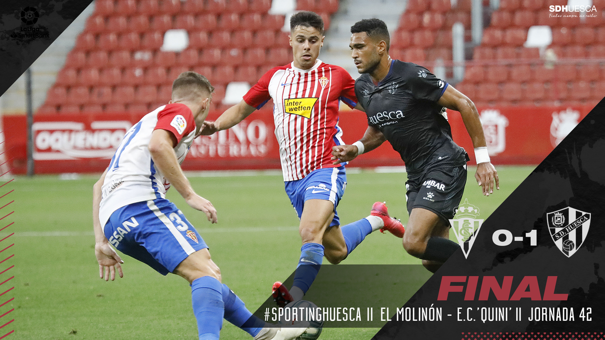 SDHuesca's tweet photo. FINAL | ¡Pitó el árbitro! ¡¡VICTORIAAAAAAA!!

La derrota del Cádiz nos convierte en CAMPEONES DE LIGA.

¡¡VAAAAAAAAMOS!!

0-1 | #SportingHuesca https://t.co/gHKAZjxOhd