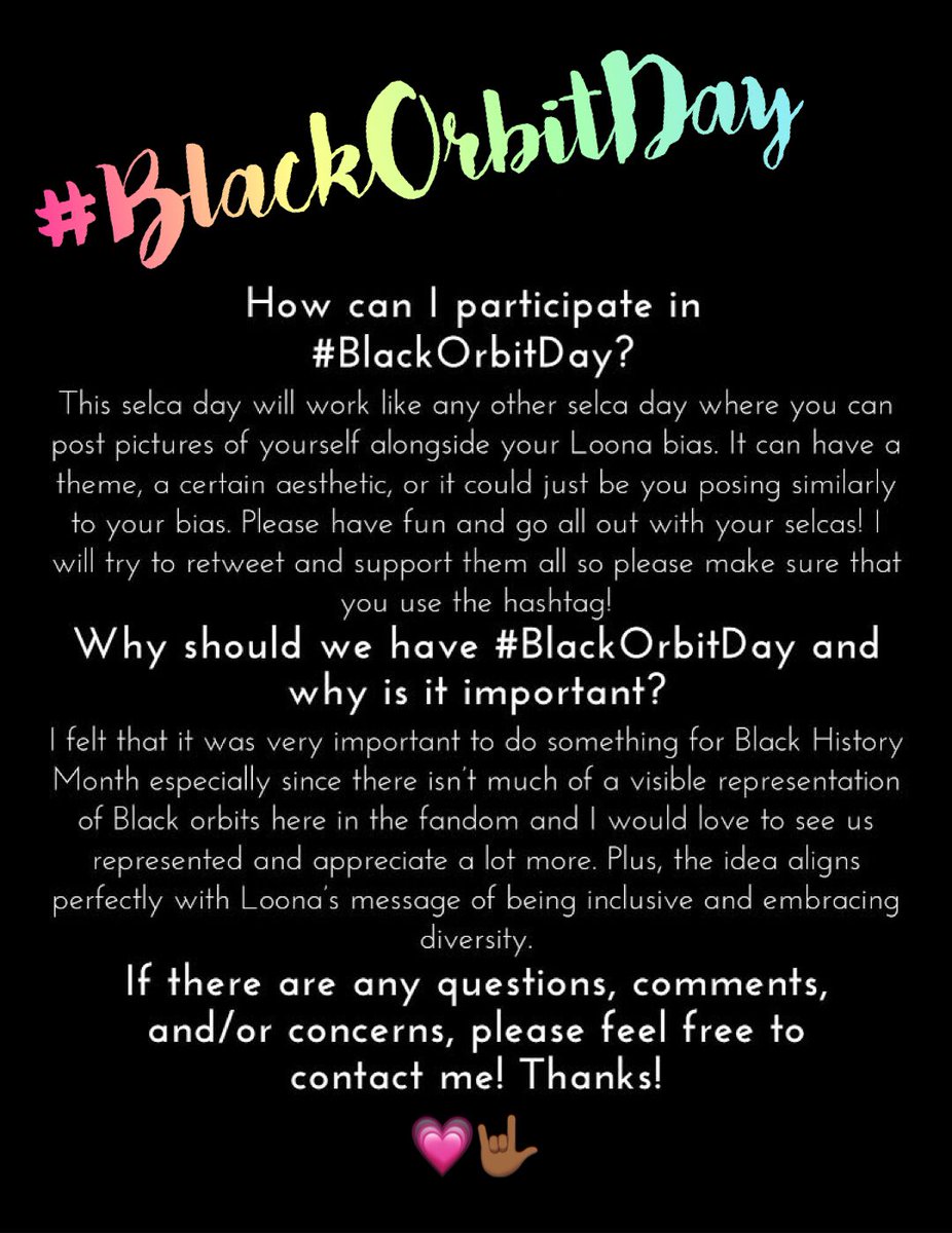 blackorbits's tweet photo. here’s the informational post for #blackorbitday if y’all have any questions or concerns! 🖤 https://t.co/kqd65Aousq