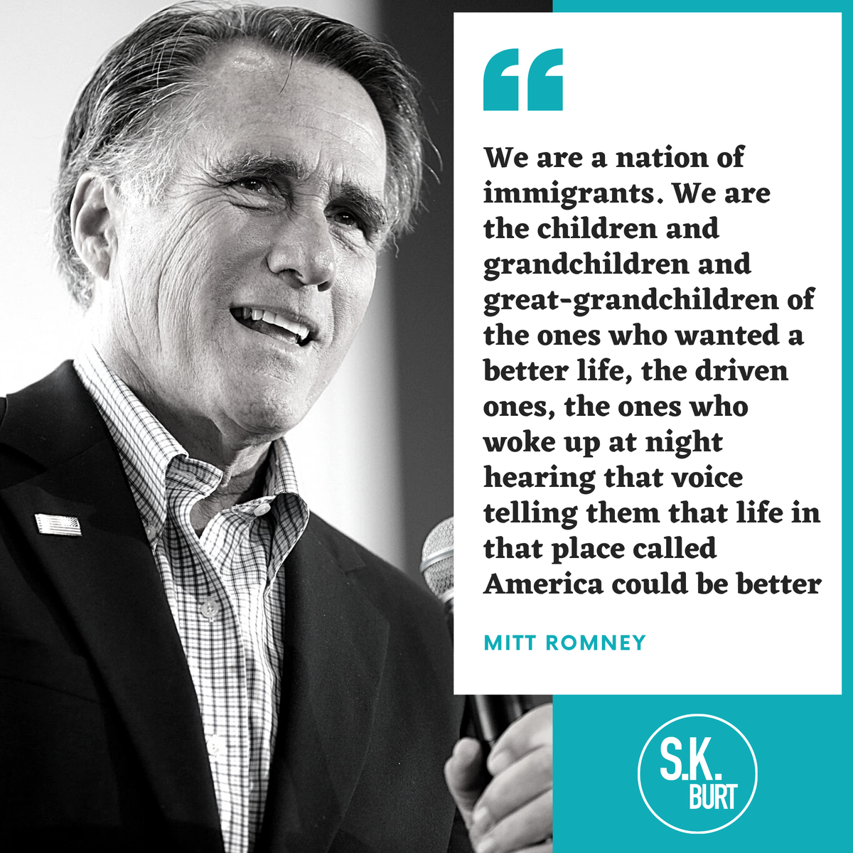 skburtlaw's tweet photo. Mitt Romney’s words resonate with us and we hope to help immigrants to attain their dreams through our services. #ImmigrationLaw #AmericanDream #immigrationAttorney #Immigration #Citizenship #Naturalization #AILA #Asylum #Immigrants #WeGetTheJobDone #PSG #Visa #DREAM #DREAMers https://t.co/4ccpa9ssHx
