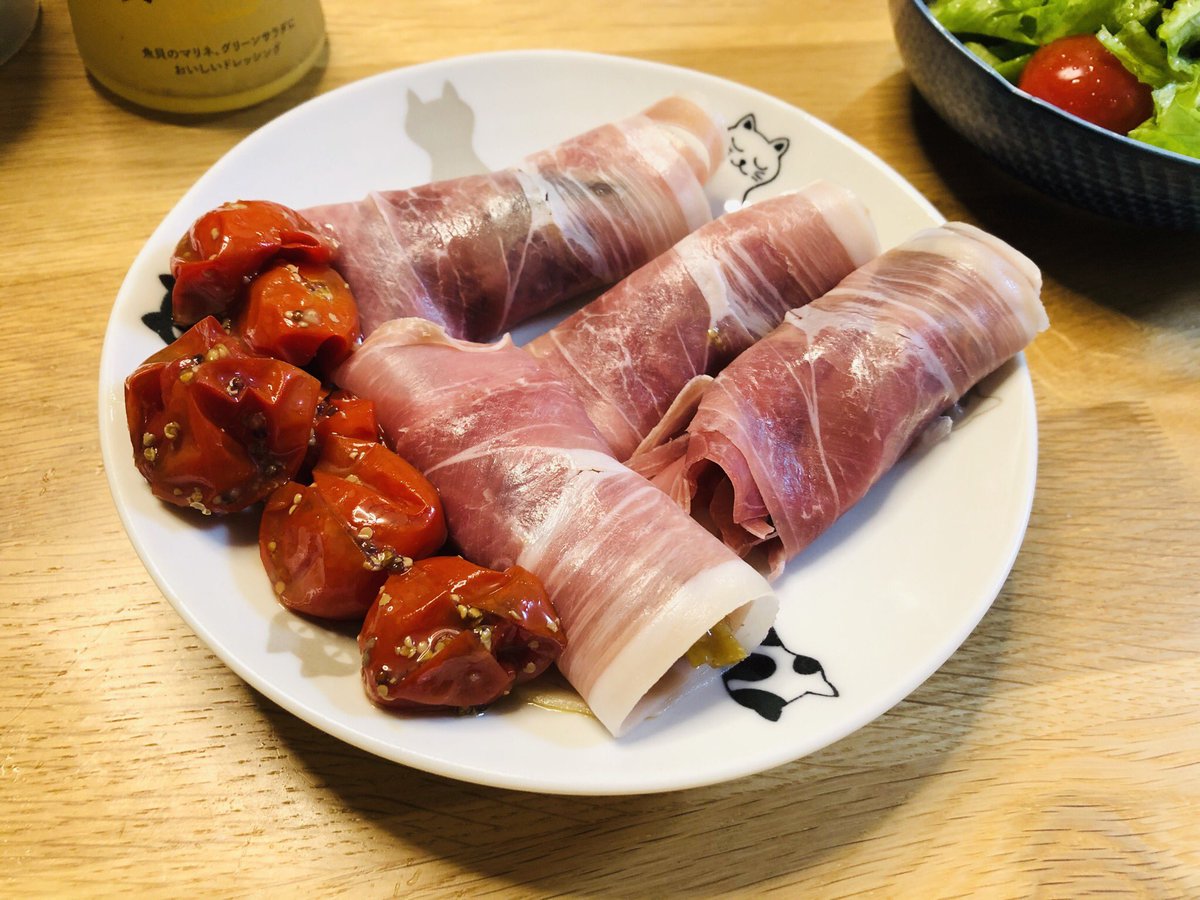 ぼく イラスト料理研究家 わーー 何度も作ってくださっているのですか めっちゃ嬉しい っっ 作ってくださりありがとうございます 我が家は安いカルディの生ハムばっかりなので 今度高級なので食べてみようと思います 笑