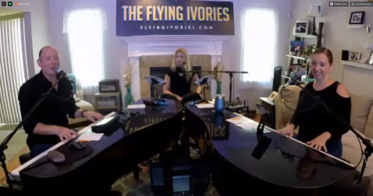 Making the most of not being in Vegas this year with virtual happy hours! <a href="/flyingivoriesdp/">The Flying Ivories</a> #aicpaengage #COVID19 #lifeinapandemic #duelingpianos #aicpa