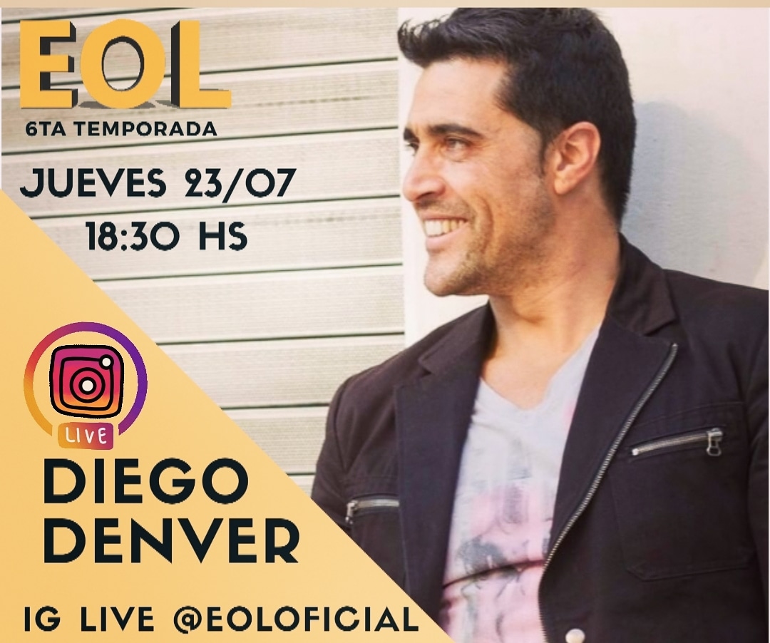 Este jueves realizaremos un Instagram Live con <a href="/diegodenverok/">Diego Denver</a> , un gran cantante, actor argentino que hace un tiempo trabaja en México y quien se supo ganar el reconocimiento a partir de su participación en el reality show “La Voz” Azteca.