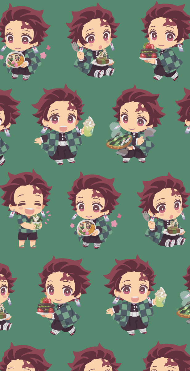 kamado tanjirou jewelry earrings scar on forehead demon slayer uniform food smile scar  illustration images