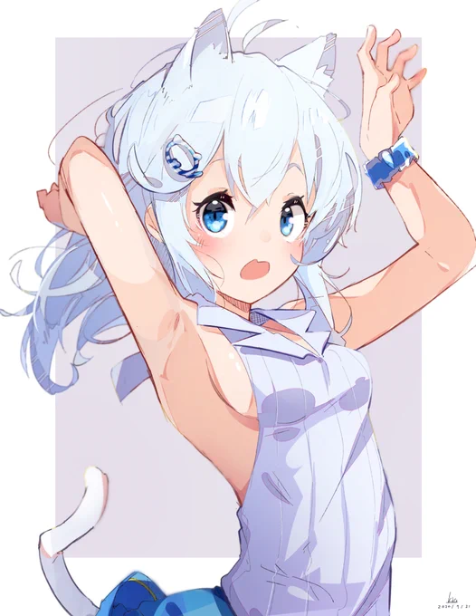 にゃん #SiroArt 