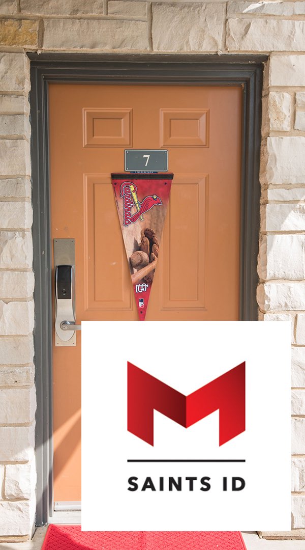 ResLifeAtMU's tweet photo. Download your Saints ID today! The digital Saints ID has officially replaced the Maryville University plastic ID card. Use Saints ID on your iPhone, Apple Watch or Android devices for contactless campus purchases and to enter your residence. 
https://t.co/09CyfbsdVr https://t.co/9GfL2uuuIb
