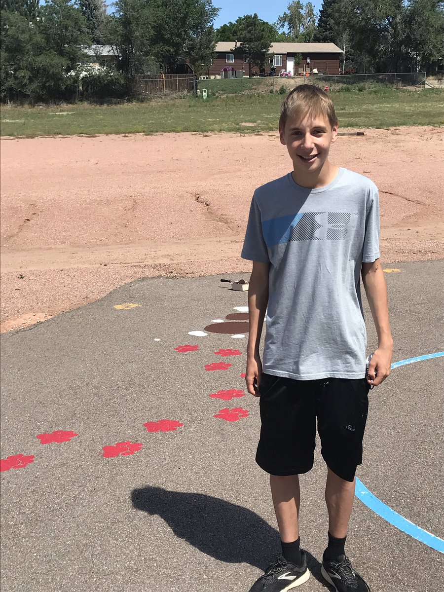 CSSD11Fremont's tweet photo. Thanks to local scouts and their Eagle projects, Fremont students will enjoy blacktop fun!! @CSSD11 https://t.co/MuosVt6xsD