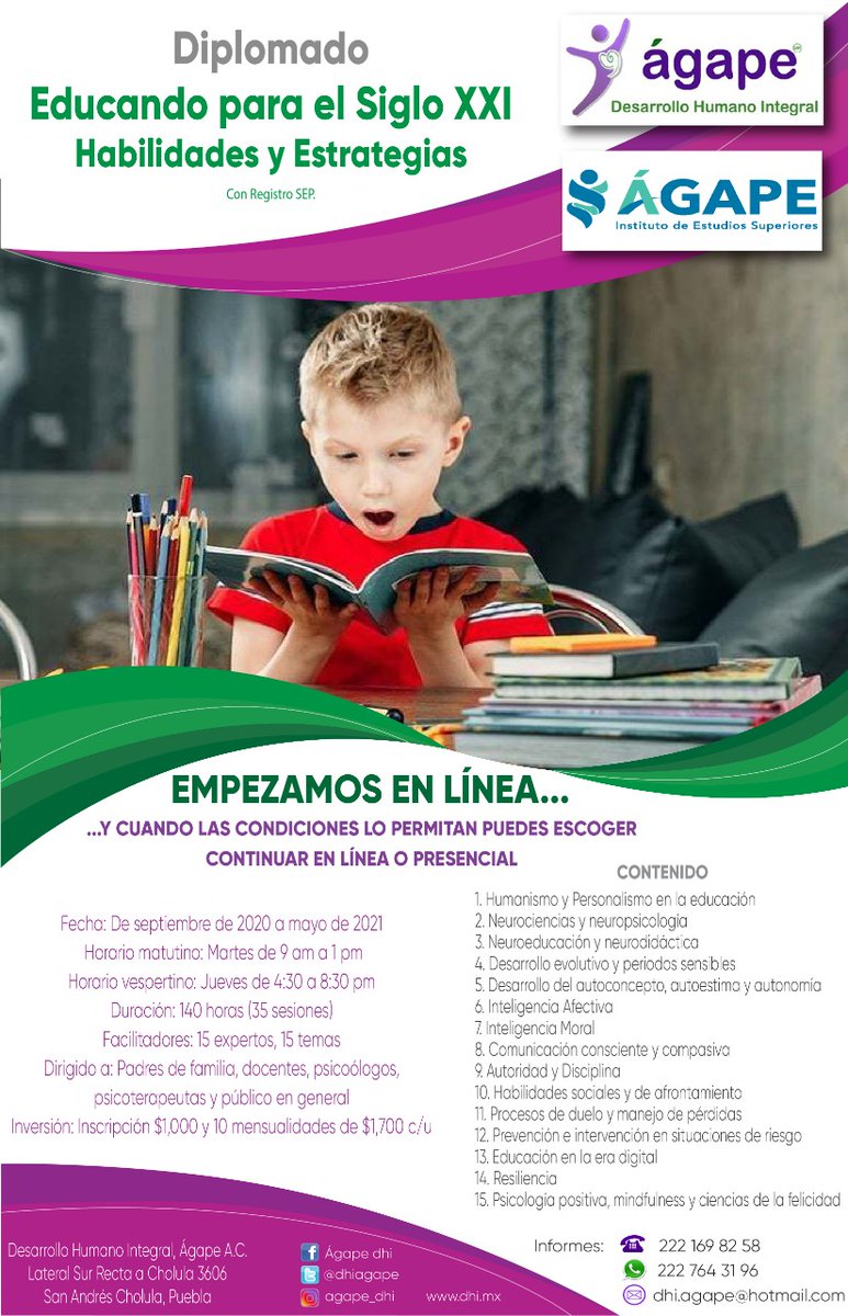 dhiagape's tweet photo. Diplomado Educando para el Siglo XXI: Estrategias y Habilidades, para el periodo 2020-2021 https://t.co/TqG7uXtbAv