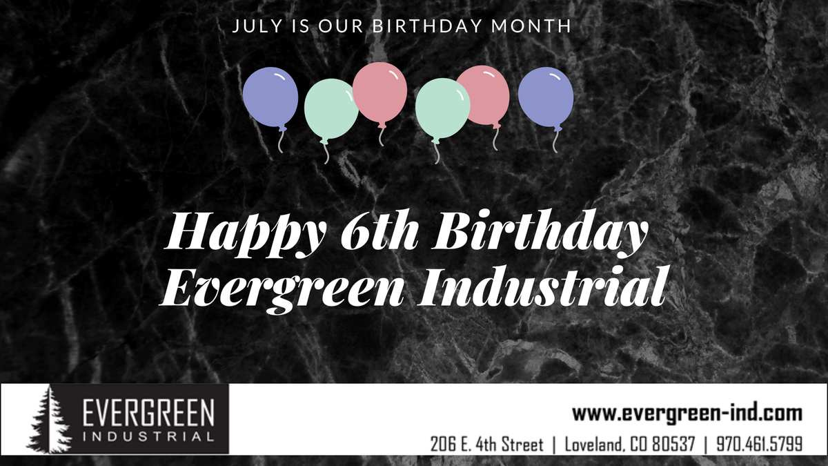 Evergreen_Ind's tweet photo. July marks 6 years in business for Evergreen Industrial. We had a great time celebrating with our employees and the families of Evergreen and we are excited for many more years to come!
#ColoradoConstruction https://t.co/iFpEQmuxLM
