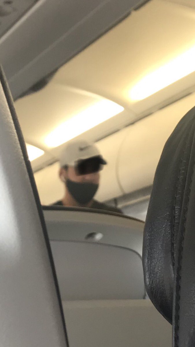 19.On the way back, I saw several people on the plane & in the airport wearing their masks under their nose, as if the exposed nose & emissions from it were exempt from Covid spread. It actually made me quite angry... like this twat, walking up the ailse not fully protected