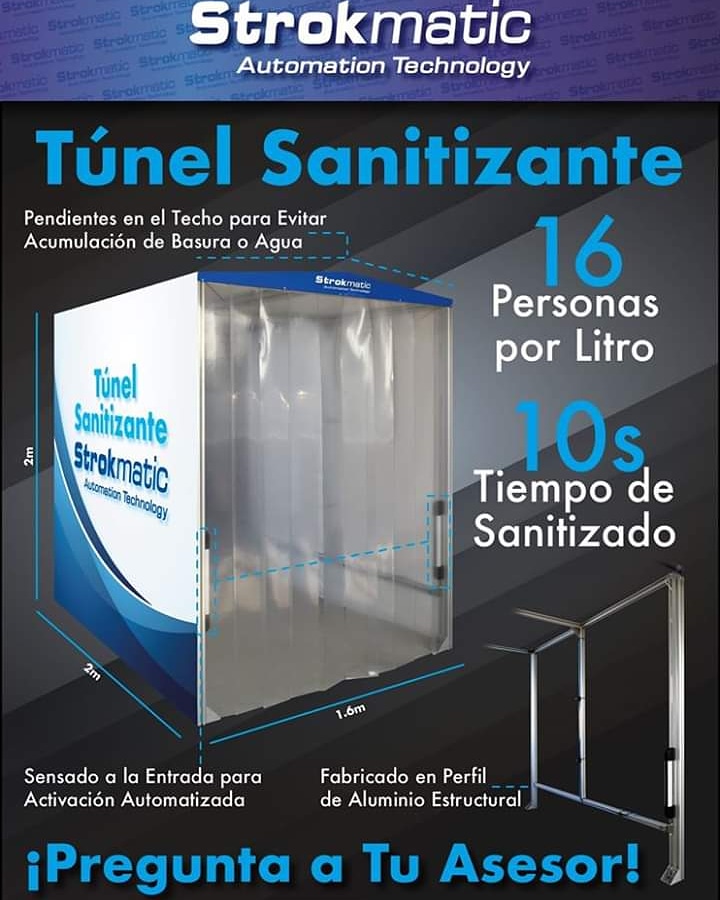 ALFA_TEC's tweet photo. Ya contamos con el nuevo Túnel Sanitizante de la marca Strokmatic 

Nuestro Túnel es la Mejor Opción en Sanitización

#strokmatic #neumatica #sanitizacion #sanitización #tunel #túnel #covid #covid19 #innovation #innovación #innovacion #tecnologia #technology https://t.co/hOeMbcefB4