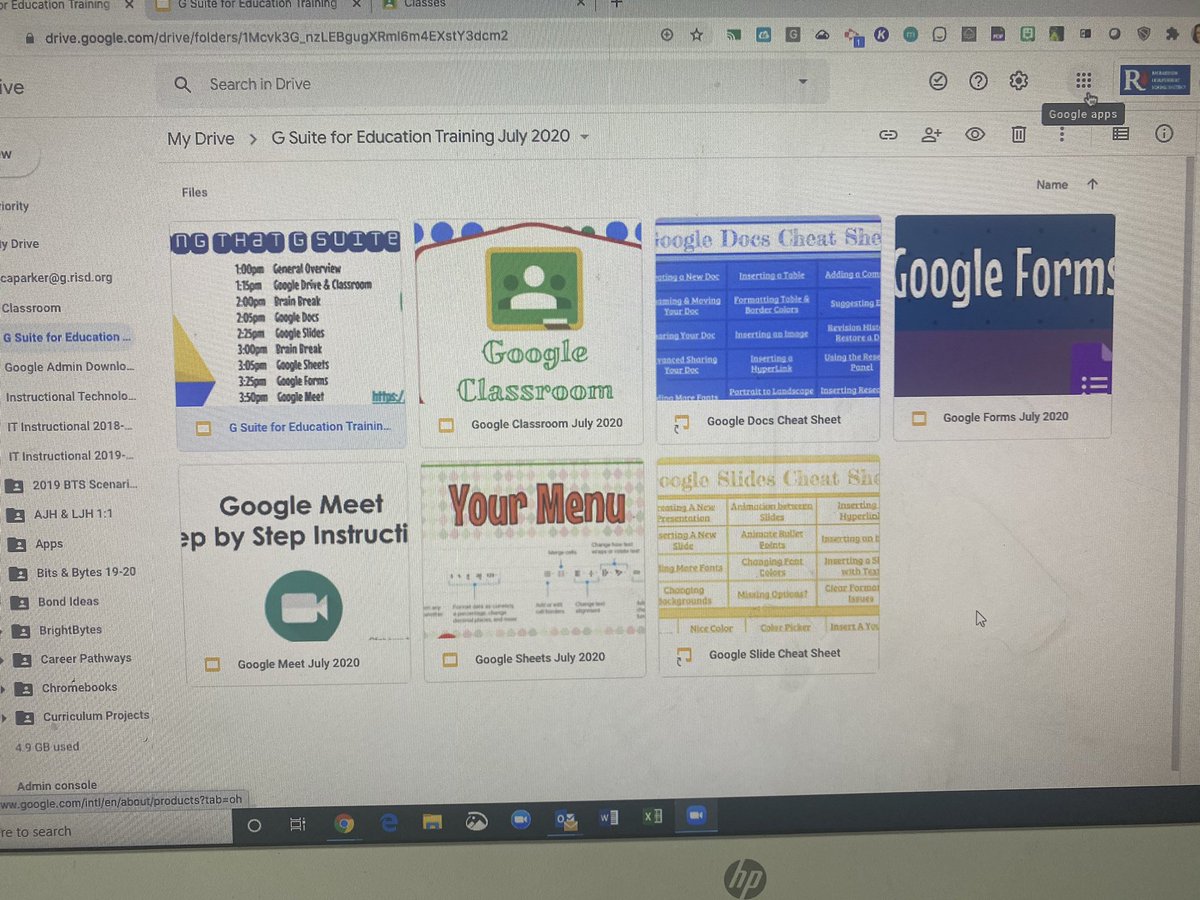 jgpapadop's tweet image. CISDR staff started off this beautiful Monday with GSuite training to improve service for the 2020-21 school year! Whether we are virtual, in person or hybrid, We Are Ready! 
#AllInForKids #CISDR #ProjectOps #GoogleSuite #Operations @CISDR