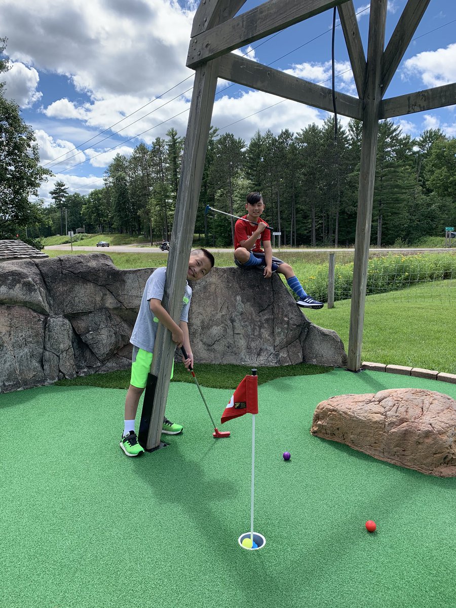 Great day up north. Workout with my bro - a little lunch, mini-golf and a quick stop at the local brewery. #northwoods