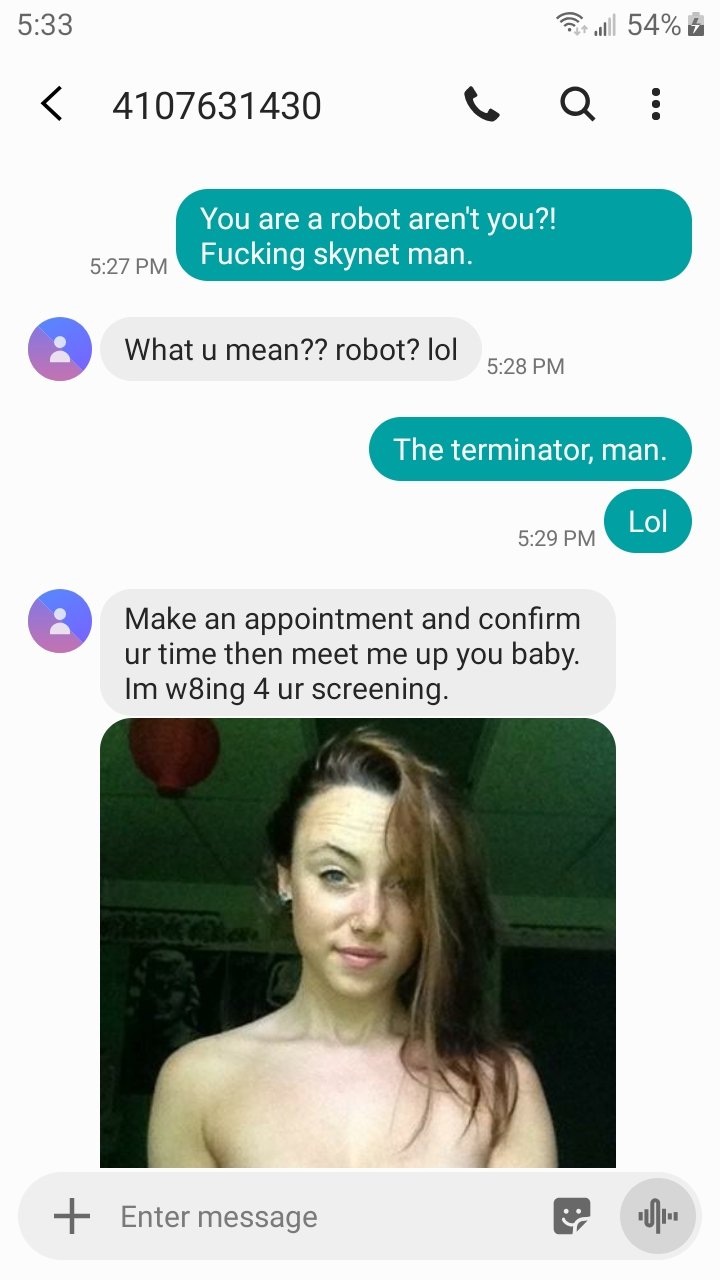 TW Pornstars - Aiden Valentine. Twitter. I got a robot texting me porn  today off Tinder. Skynet. 9:34 PM - 20 Jul 2020