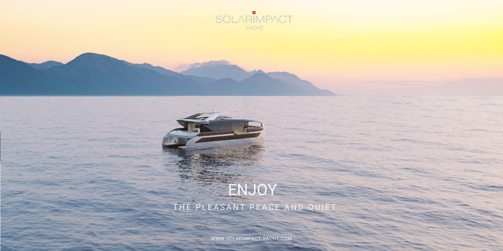 Solarimpact Yachts
Enjoy the pleasant peace and quiet
If you have any further questions, please do not hesitate to contact us at sales@solarimpact-yacht.com 
#Solarimpactyacht #emobility #yacht #boats #solar  #solarpower #sunpower #greenenergy

Design by Roland Friedberger