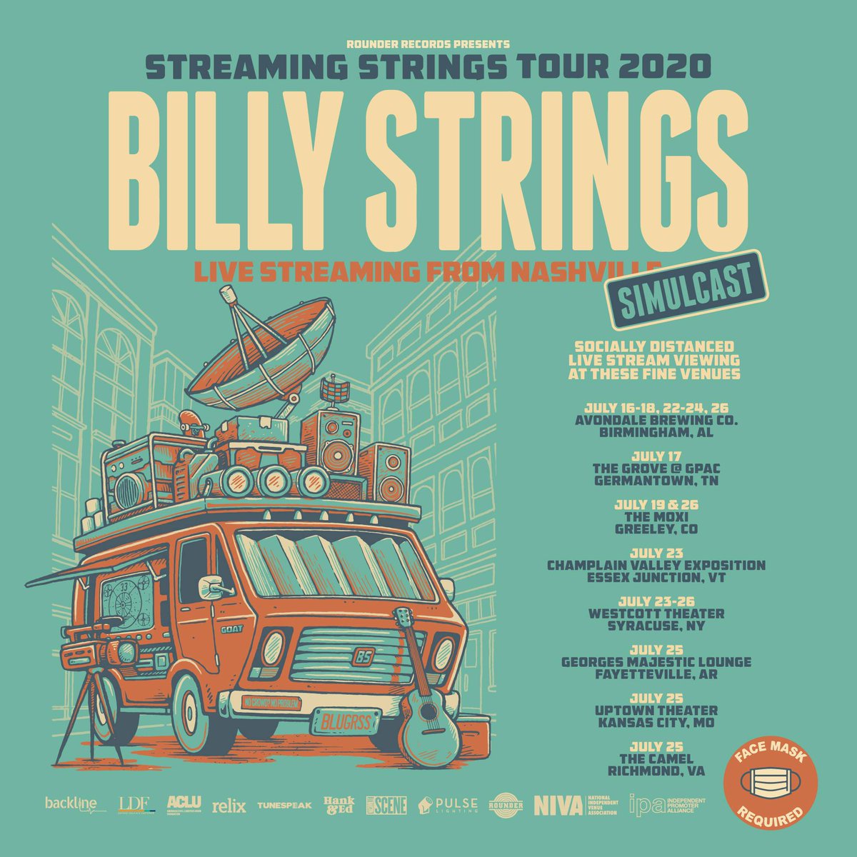 ON SALE NOW: <a href="/TheWestcottSYR/">The Westcott Theater</a> is hosting its first social distant show: <a href="/BillyStrings/">Billy Strings</a> live-stream viewing event July 23 - 26! Get tix today at bit.ly/395RR6p. #StreamingStringsTour