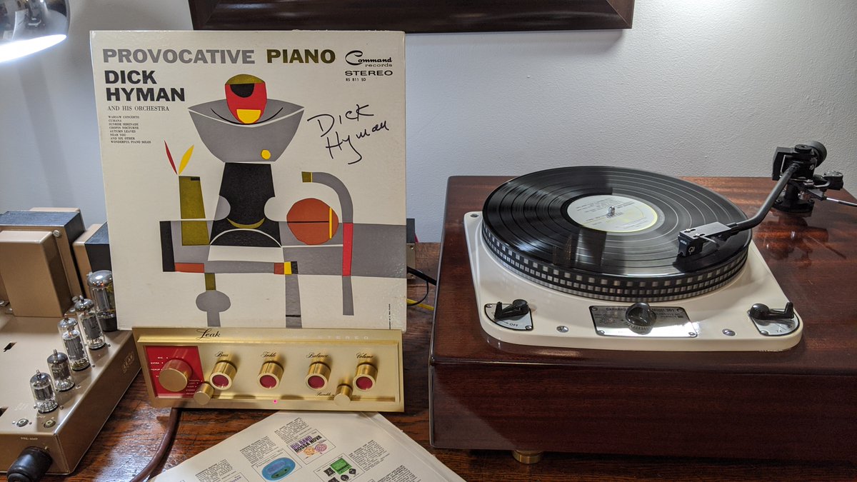 Dick Hyman And His Orchestra – Provocative Piano 1959 Command Records
#vinyl #nowspinning
outstanding collection of space-age #pianojazz - a favorite artist of mine 😎