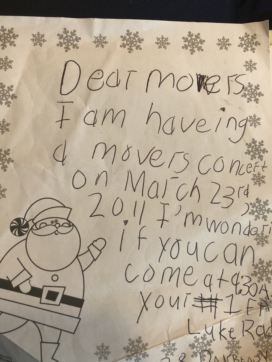 lukeradel's tweet photo. Hey @iMovers, y’all are 9 years late to my concert. Not the best way to treat your number one fan. 😉 still love ya. #moversrock #ideaemergency #fashionablylate #imaginationmovers https://t.co/dLTEcJYNBz