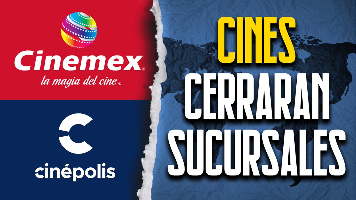 ElPudcast's tweet photo. El #COVIDー19, ha generado el cierre de cines en México. 🇲🇽🚨

@cinemex cerrando 3 complejos ubicados en Monterrey, Aguascalientes y Nuevo Laredo. 

Y @cinepolismx cerrando 9 complejos ubicados en CDMX, Tuxtla, Toluca, Querétaro, Durango, León y Celaya. 

#ElPudcastNews 🗞 https://t.co/eGUffkQT57