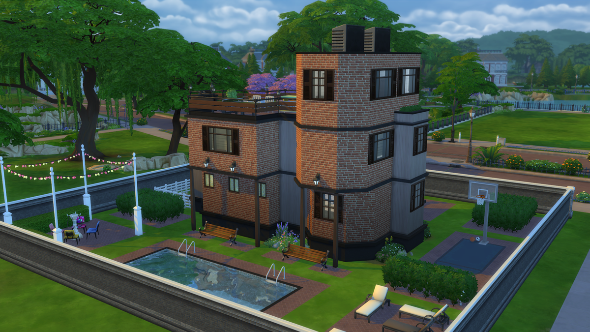 thesimsters1's tweet photo. Sul-sul! 

Here's our building for #SDMichaShell! It's a small but complete hostel for up to 10 guests. It was fun building without modifying the shell. We leave you here a video and some pictures of the result. Hope you love it! https://t.co/Tqo5Jybxi9