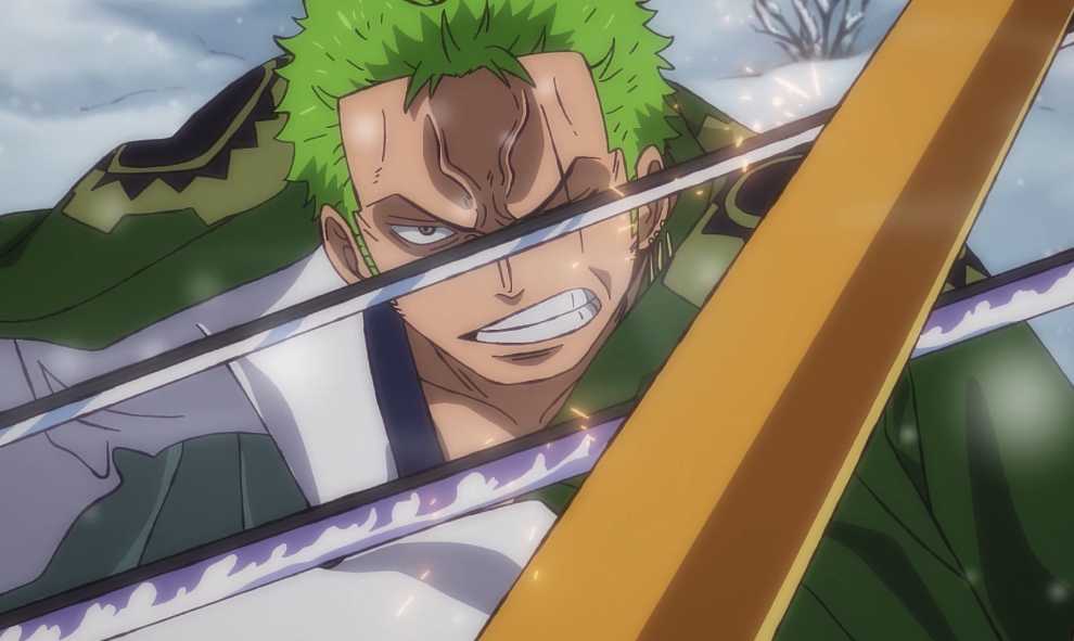 Toei Animation I Often Get In Trouble Afterwards When I Slay Someone Who Has A Boss One Piece Episode 933 Featuring Zoro S Duel On Bandit S Bridge Is Now