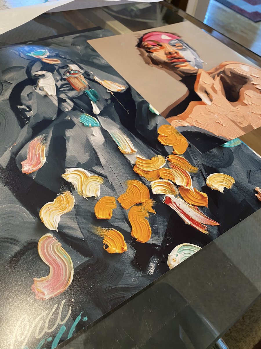 brandonistrippy's tweet photo. a couple print samples to show texture https://t.co/J6teX9hKOW
