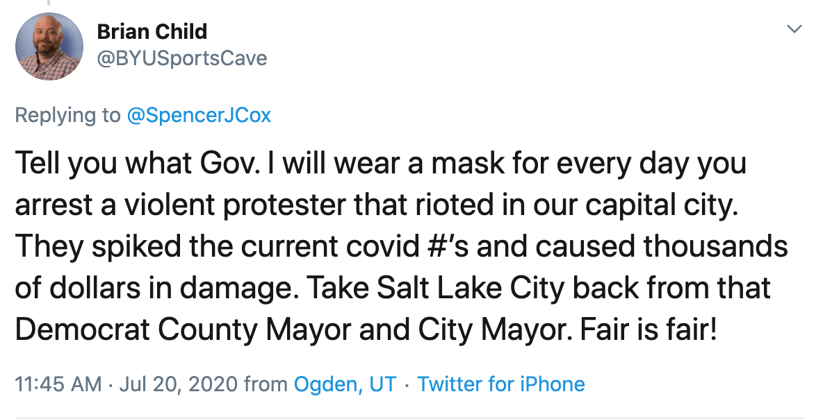 Latter-day Saints call one another "brother" and "sister." Here's one brother's response to his state's future governor and fellow Saint. This sort of rhetoric is common here. /6