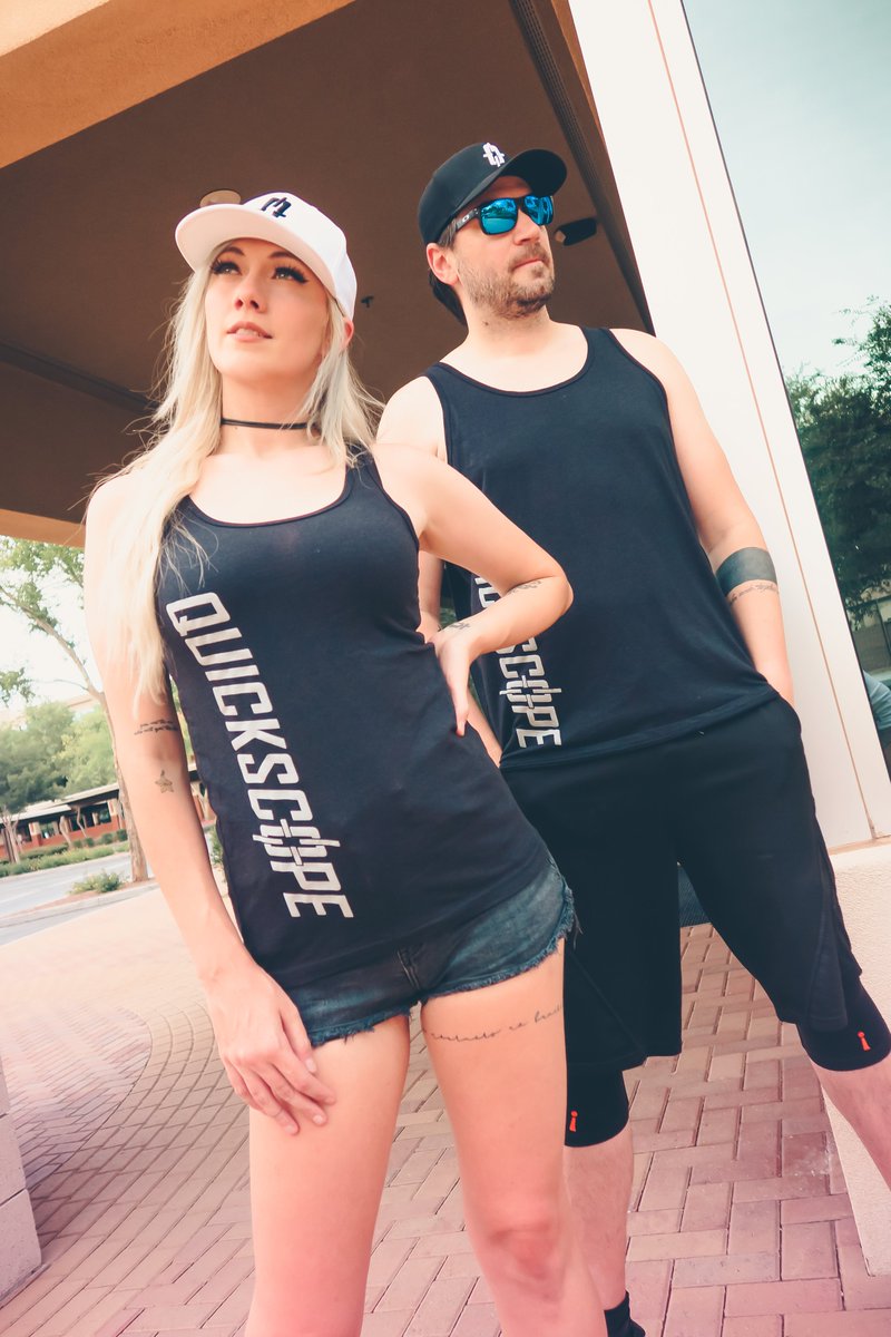 QuickscopeGG's tweet photo. Our Summer collection is now live! Tank tops, hats, and our new sniper rifle T-Shirt have officially launched. Can't decide on a hat color? Grab one and use code 'SUMMER' for 25% off the other! Check it out - https://t.co/sFSucN1z8x https://t.co/FU32C0Stjw
